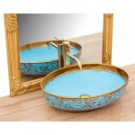 Накладной умывальник Rea Margot Blue Gold Накладной умывальник Rea Margot Blue Gold